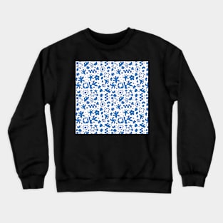 MATISSE ABSTRACT WHITE AND BLUE Crewneck Sweatshirt